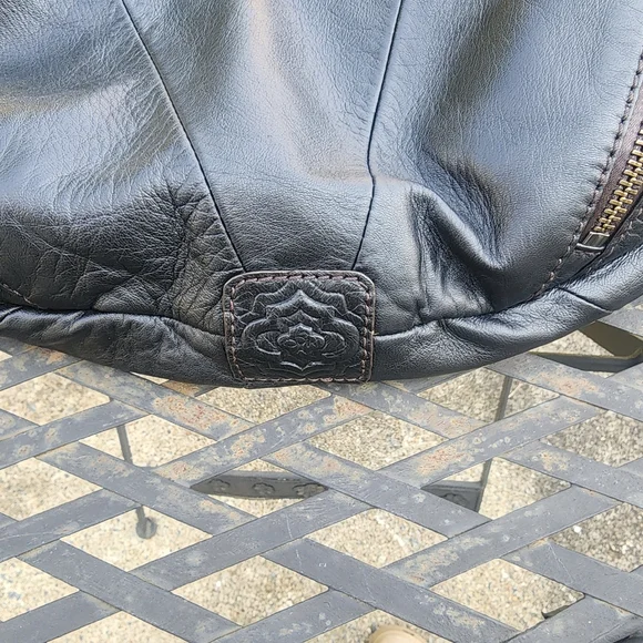 OrYany Leather Y2K Hobo Shoulder Slouchy Satchel Zip Pocket Bag Purse in Black - Picture 10 of 17